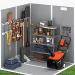 Outdoor Storage Shed 6 X 6 FT, Resin Garden Sheds with Floor Plastic Patio,With Lockable Door Outdoor Storage Shed