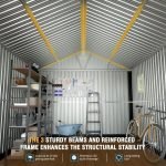 10X12 Ft Outdoor Storage Shed, Extra Large Metal Shed with Lockable Doors, 2 Windows, outside Steel Tiny House Ideal