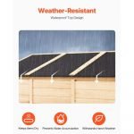 Outdoor Wooden Waterproof Garden Tool Storage Shed with Lock 58X78 Inches