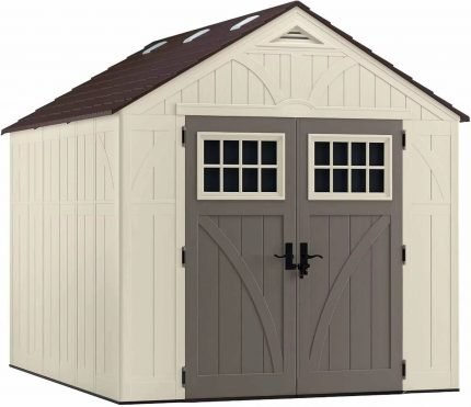 8' X 10' Heavy-Duty Resin Tremont Storage Shed, Sand