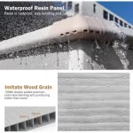 Outdoor Resin Storage Shed 5X4 FT Sheds Kit with Floor Window Lockable Door Included, Waterproof outside Plastic Sheds