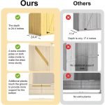 Outdoor Storage Shed, 4.6X2.3 FT Wood Shed Garden Outdoor Storage Cabinet Waterproof, Storages Sheds Outdoor with Floor