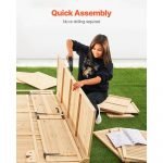 Outdoor Wooden Waterproof Garden Tool Storage Shed with Lock 58X78 Inches