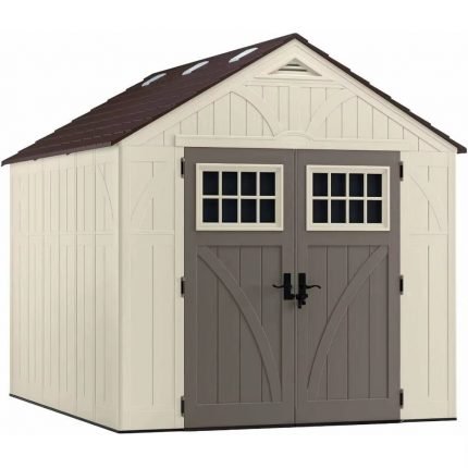 8' X 10' Heavy-Duty Resin Tremont Storage Shed, Sand