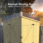 Outdoor Storage Shed, 4.6X2.3 FT Wood Shed Garden Outdoor Storage Cabinet Waterproof, Storages Sheds Outdoor with Floor