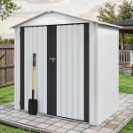 6' X 4' Outdoor Metal Storage Shed,Large Tools Storage Shed,Heavy Duty with Lockable Double Doors & Air Vent for Backyard,Patio