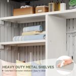 Outdoor Resin Storage Shed, Metal Shelf Kit and Floor, Vertically Waterproof, Used for Garden Tool Garage Storage Shed