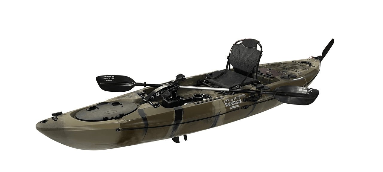 BKC PK12 Angler Sit-on-Top Single Pedal Fishing Kayak image 0