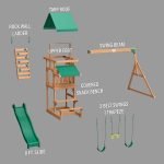 Backyard Discovery Belmont All Cedar Swing Set image 1