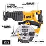 20-Volt MAX Lithium-Ion Cordless 7-Tool Combo Kit with 2.0 Ah Battery, 5.0 Ah Battery and Charger image 2