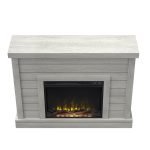 Alaya Wall Mounted Electric Fireplace Sand & Stable Finish image 4