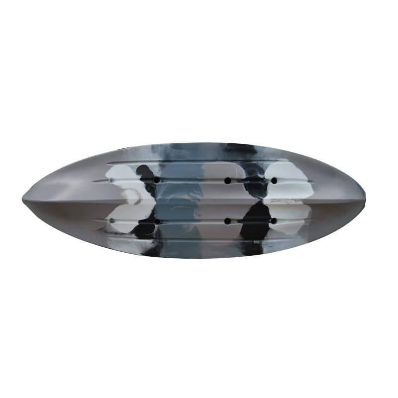 Brooklyn Kayak UH-FK184-GRY 9 ft. 2 in. Sit on Top Single Fishing Kayak Seat And Paddle – Grey Camo image 1