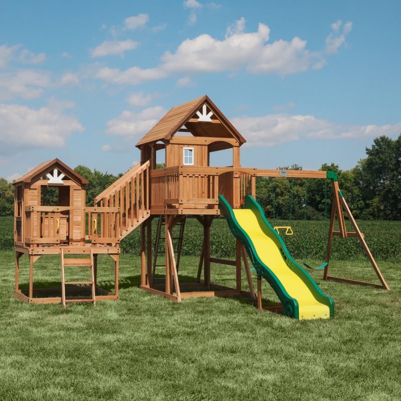 Backyard Discovery Malibu Cedar Swing Set image 0