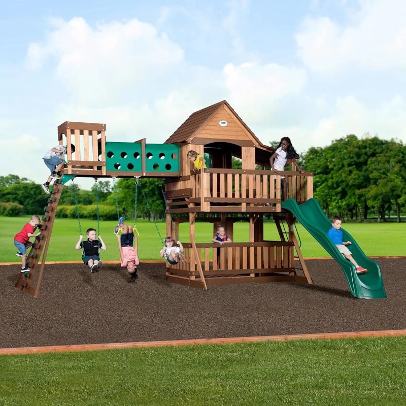 Backyard Discovery Woodridge Elite Cedar Swing Set/Playset image 0