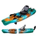 10ft Radar Modular Propeller Drive Pedal Fishing Kayak | 430lbs Capacity | 2 Piece image 4