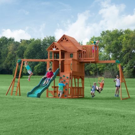 Backyard Discovery Skyfort II Cedar Wood Swing Set image 0