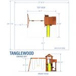 Backyard Discovery Tanglewood Cedar Wood Swing Set image 5
