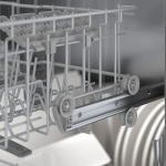 Bosch – 100 Series 24″ Front Control Smart Built-In Hybrid Tub Dishwasher with PureDry, 50 dBA – Stainless Steel image 1