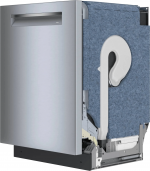 Bosch 800 Series 24 in. Top Control Smart Dishwasher with 42 dBa Sound Level, 3rd-Rack, CrystalDry & Pocket – Stainless Steel image 9