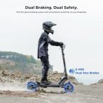 Ausom L2 Max 2000W Dual Motor Electric Scooter for Adults, 56 Miles Max Range Folding Off Road E Scooter, 31 Mph Top Speed,48V 20.8Ah Battery, E-ABS and Dual Disc Brakes, All-Round Lighting System image 4