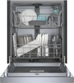 Bosch – 100 Series 24″ Front Control Smart Built-In Hybrid Tub Dishwasher with PureDry, 50 dBA – Stainless Steel image 7