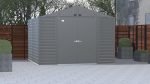 Arrow Select 10′ x 12′ Outdoor Lockable Steel Storage Shed Building, Charcoal image 8