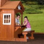 Backyard Discovery Shenandoah Cedar Wood Swing Set Slide image 6