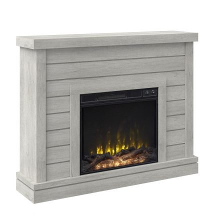 Alaya Wall Mounted Electric Fireplace Sand & Stable Finish image 0