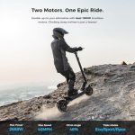 Ausom 2000W Dual Motor Folding Electric Scooter for Adults, Off Road Dual Motor E-Scooter with E-ABS and Dual Disc Brakes, 40Mph Top Speed, 56 Miles Max Range image 1