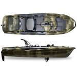 3 Waters Big Fish 108′ Length Urban Camo Pro Fish Pedal Drive Cathedral Hull image 3