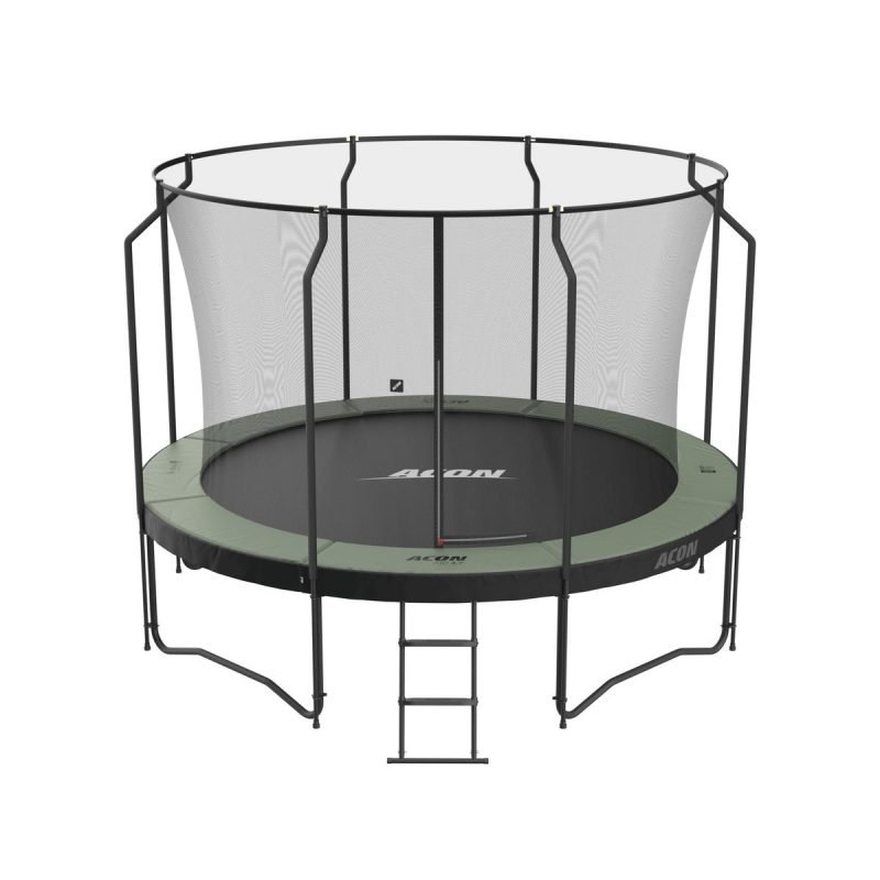 Acon Air 12ft Round Trampoline with Premium Net and Ladder image 0